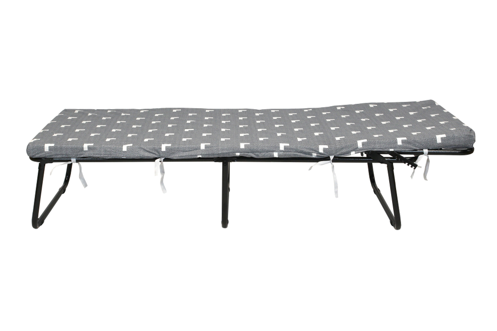 Кровать раскладная Соната мягкая лист 50мм арт.РП-700-Э-50 (цвет ткани серый рис.тетрис (1 шт. в уп.)