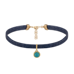 Чокер Possebon Blue Sky Agate B0113.21 BL/G
