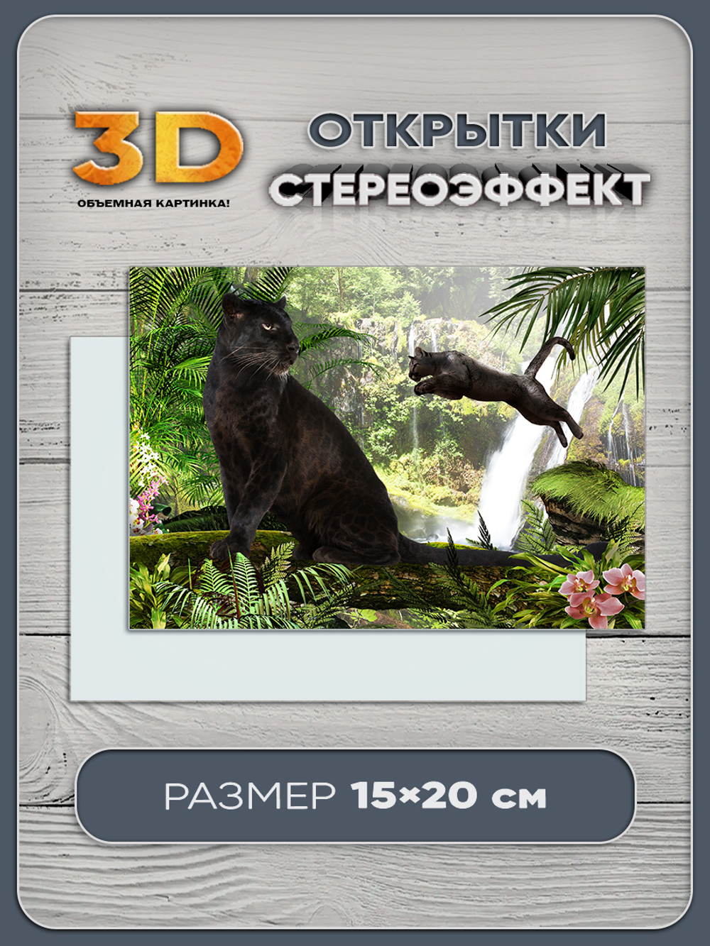 Стереомагнит с 3D-эффектом "Пантеры"