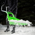 Движок для уборки снега пластиковый, 670 х 530 х 1410 мм, алюминиевая рукоятка, Сибртех