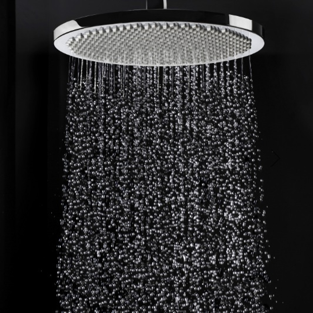 Bossini Apice душ верхний Ø280 мм, настенный кронштейн 400 мм, цвет белый матовый