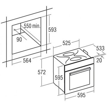 Электрический духовой шкаф CATA MRA 7008 IV