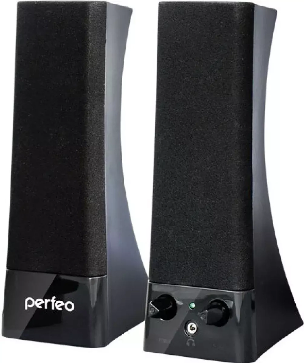 Perfeo колонки "TOWER" 2.0, мощность 2х2,5 Вт (RMS), чёрн, USB  (PF-532)