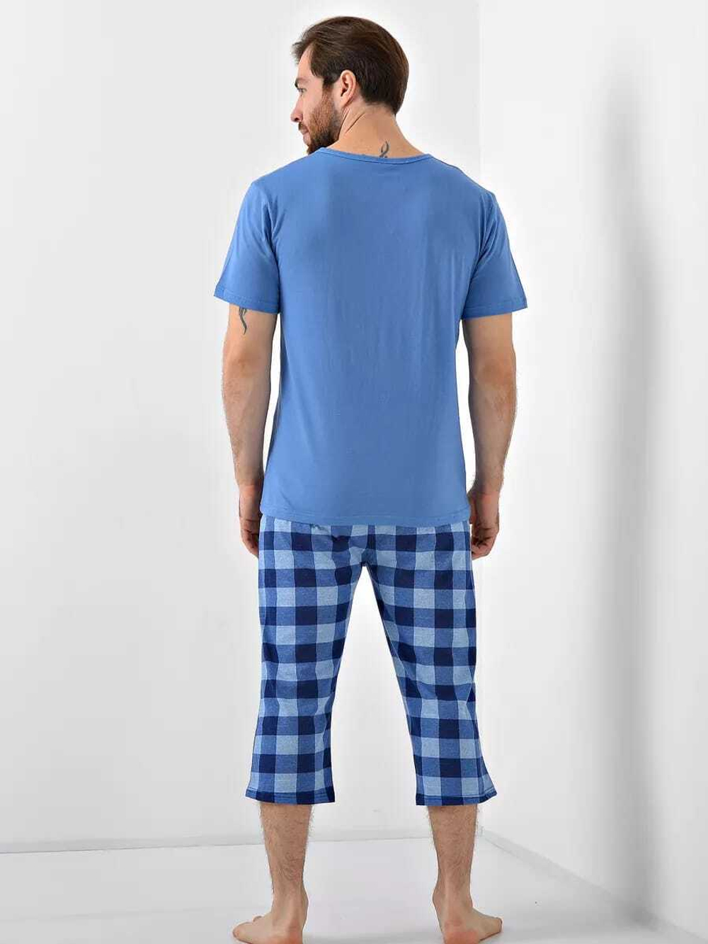 Пижама мужская Бриджи+футболка 8844(норма)