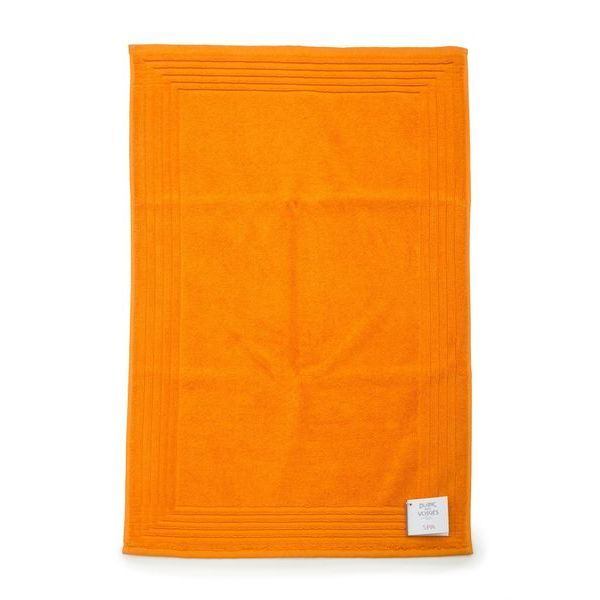 Коврик для ванной 50х90 Blanc des Vosges Mat Uni Paprika оранжевый