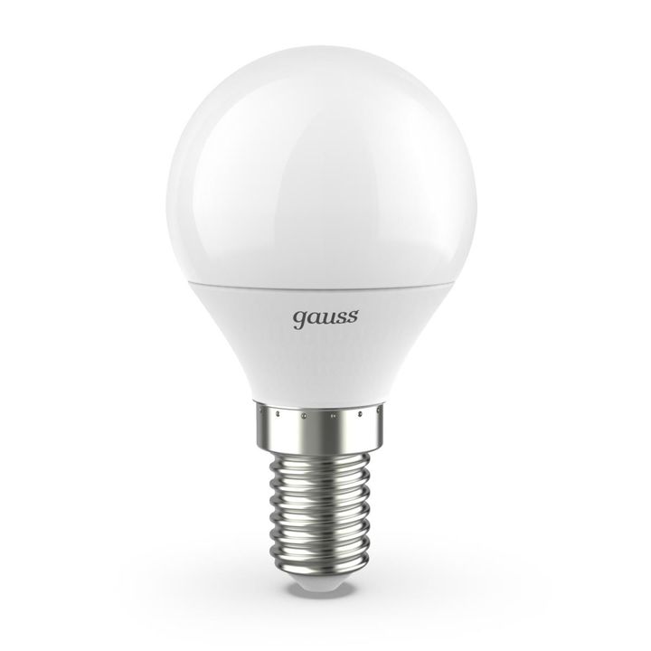 Лампа светодиодная Gauss E14 9.5W 3000K матовая 105101110