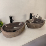 Раковина из речного камня ПАРА! RS-65336 46*36*15 0865