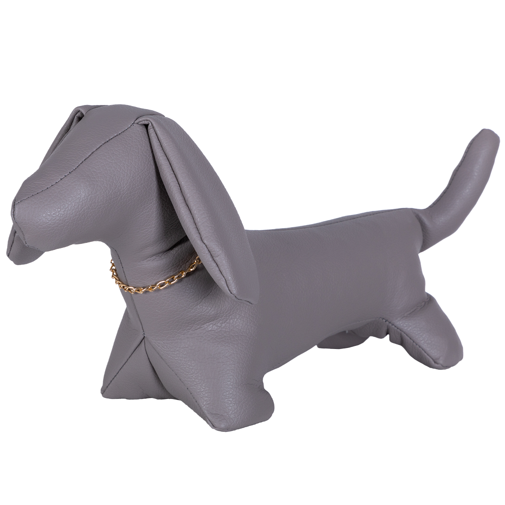 Сувенир Стоппер Такса Джулия Серый