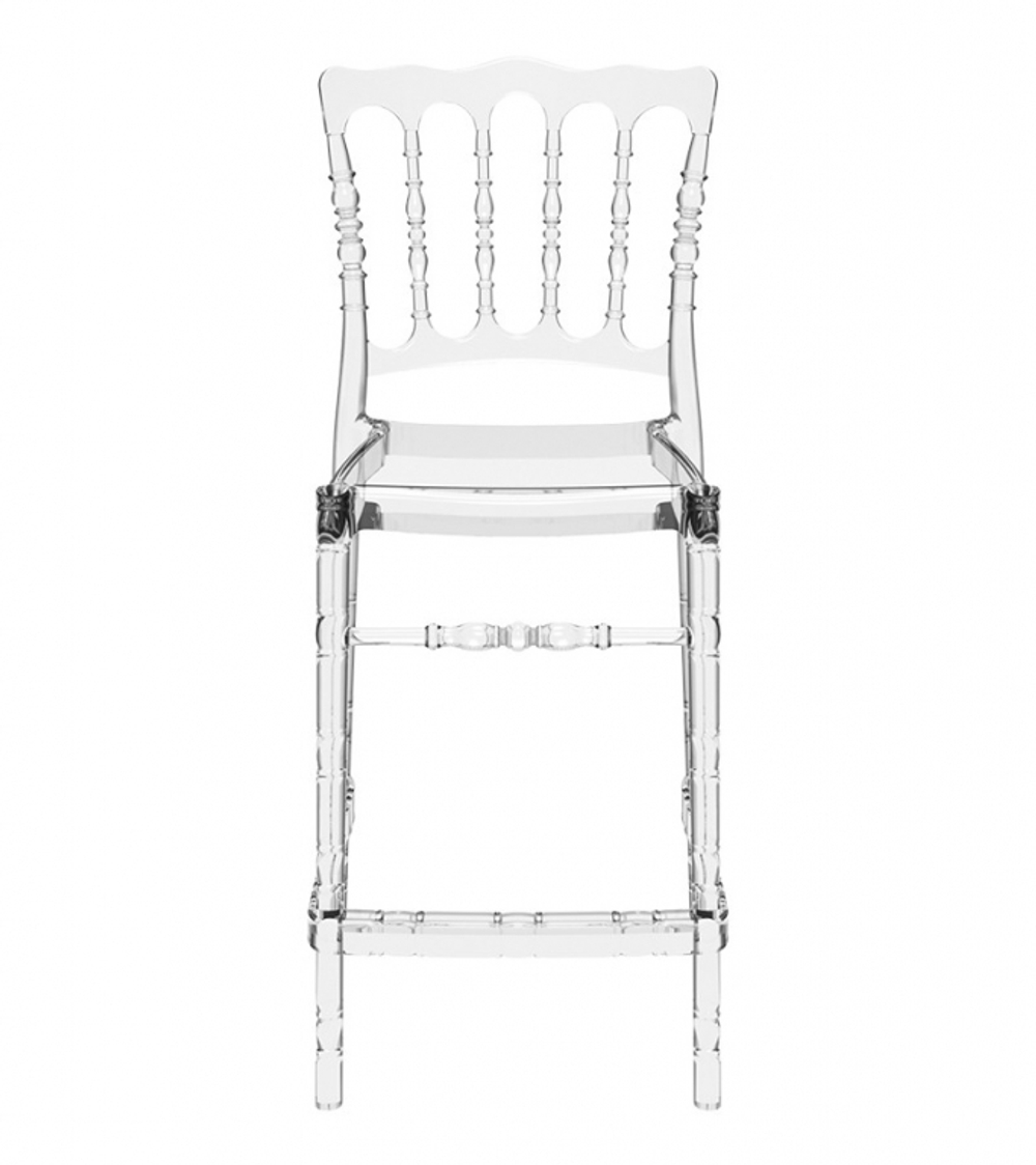 Стул прозрачный полубарный Siesta Contract Opera Bar 65, прозрачный