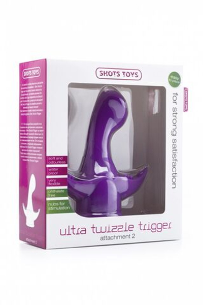 Фиолетовая насадка на массажер Ultra Twizzle Trigger (Цвет: фиолетовый)