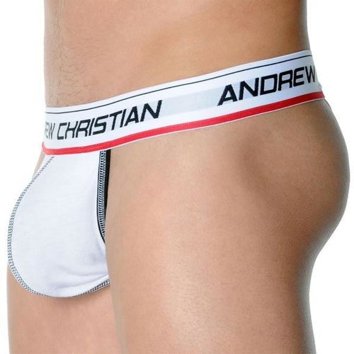 Мужские трусы стринги Andrew Christian Freestyle String Flexsoft Y-Back White AC35