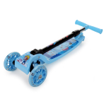 Кикборд эконом самокат детский 3 х колесный, со светом, голубой