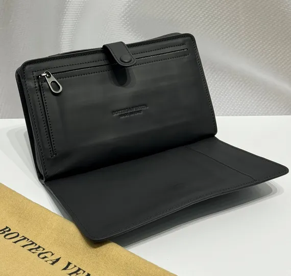 Портмоне Bottega Venetta, чёрный