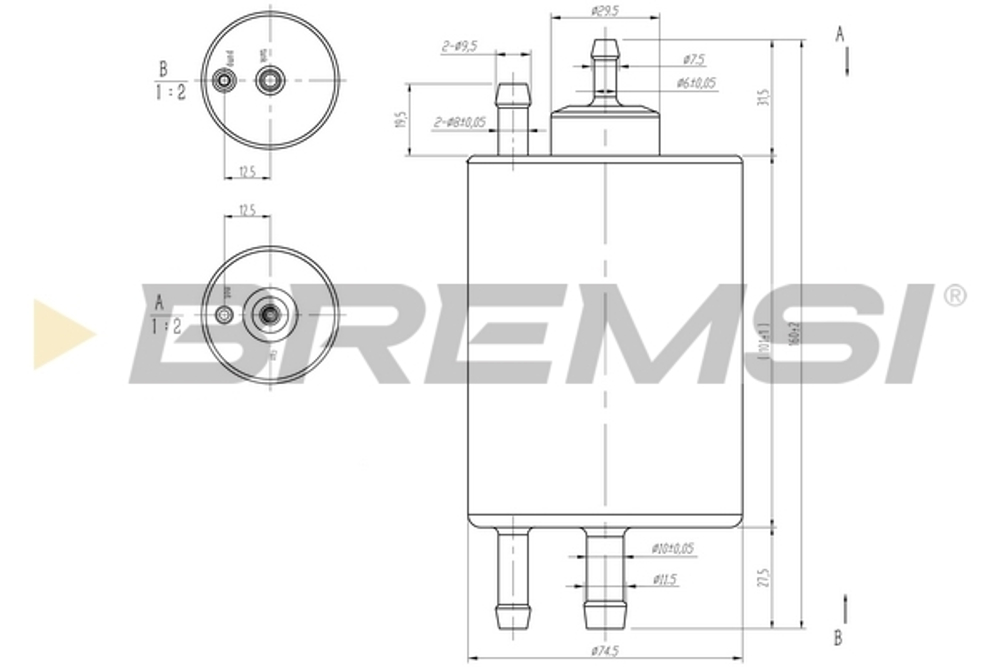 BREMSI - FE0847-BMS - Fuel Filter
