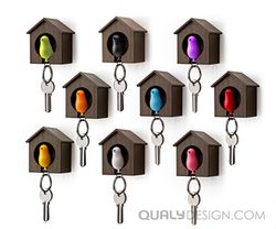 Держатель для ключей Sparrow, белый/розовый