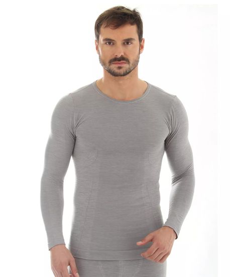 Термофутболка мужская с длинным рукавом BRUBECK Comfort Wool LS12160/11600
