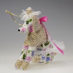 Ёлочная игрушка Пудель в пачке