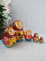 Матрёшка "С курочкой" традиция 5м 15см пузатая