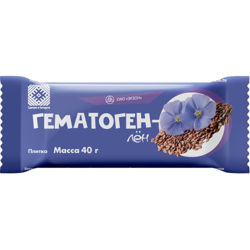Гематоген-лен 40г Экзон