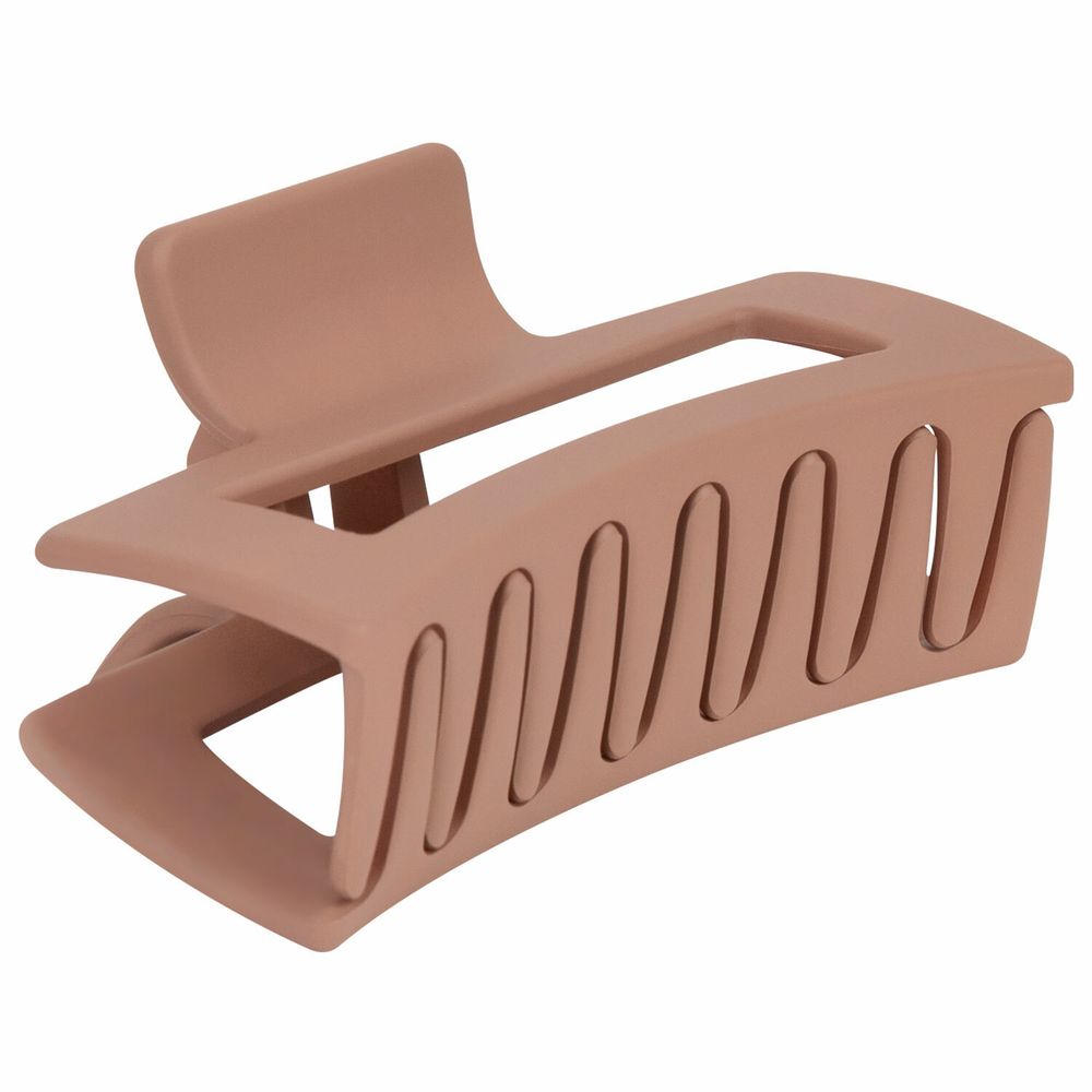 Краб для волос 8,5 см, soft-touch, коричневый, MONTE VITA, 457001