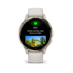 Умные часы Garmin Venu 3S 41 мм Безель из нержавеющей стали из мягкого золота, корпус из слоновой кости и силиконовый ремешок