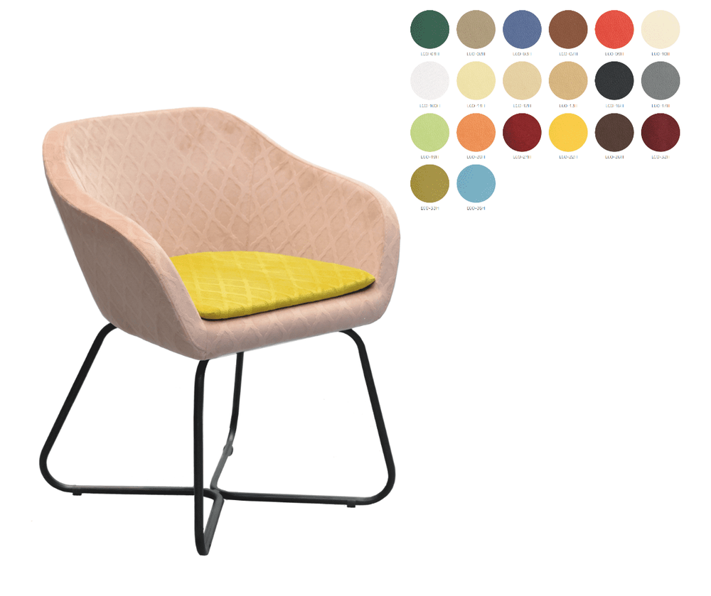 Стул Джуко с подушкой, ткань ЭКО