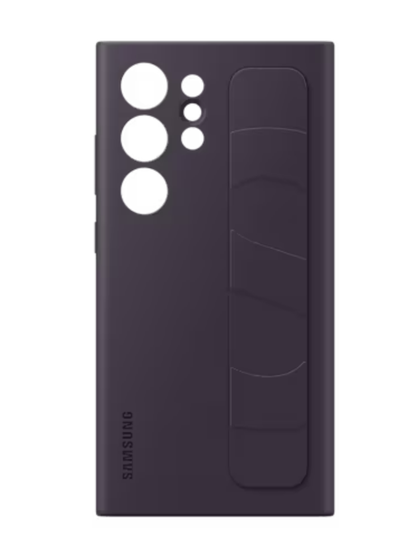 Чехол-накладка Standing Grip Case S24 Ultra ( Темно фиолетовый)