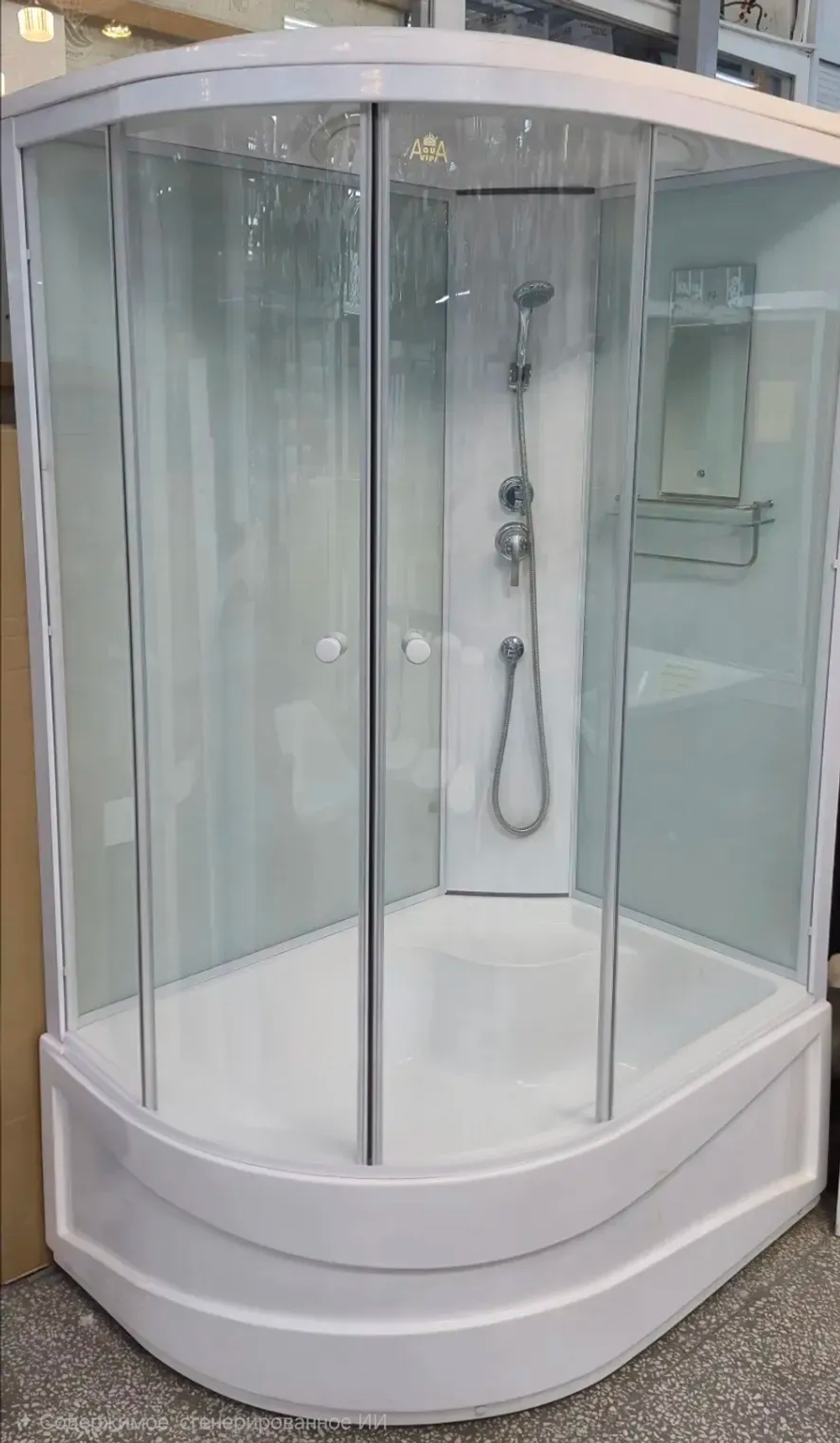 Душевая кабина 120х80 AquAvipi R в/п белая