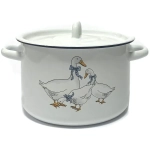 Кастрюля эмалированная 3л «Гуси» 01-1612н/4-Гуси