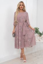 Платье Хелен (пудровый) Р11-1075/10 Nikol