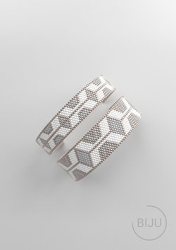 Схема PEYOTE, Схема браслета мозаичное плетение, узор из Miyuki Delica 11/0, файл PDF, №252