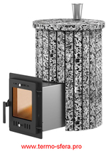 Печь для бани Эверест "Steam Master 18 INOX" Ламель Пироксенит Элит, S-20