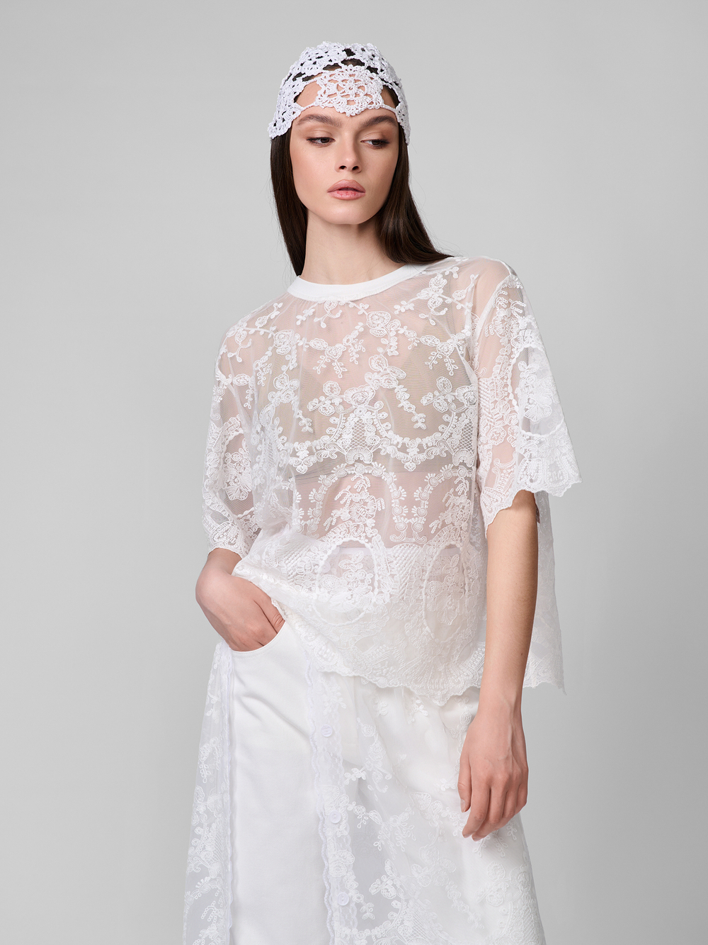 ФУТБОЛКА ИЗ КРУЖЕВА