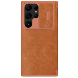 Кожаный чехол-книжка Nillkin Leather Qin Pro для Samsung Galaxy S23 Ultra