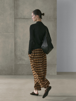 Massimo Dutti Свободные брюки-саруэль, горчично-желтый