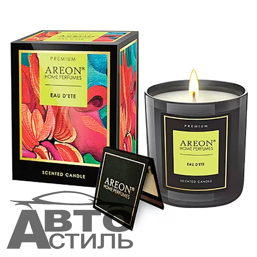 Ароматизатор Свеча ароматическая AREON Premium - Eau D ete /Летняя вода