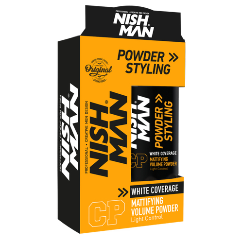 NISHMAN POWDER HAIR STYLING WAX CP - Пудра для укладки черная 20 гр