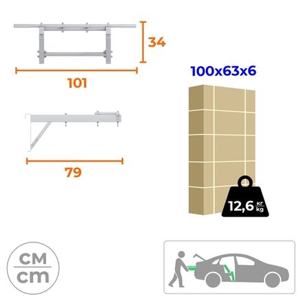 Турник с рукоходом на домашний спортивный комплекс усиленный