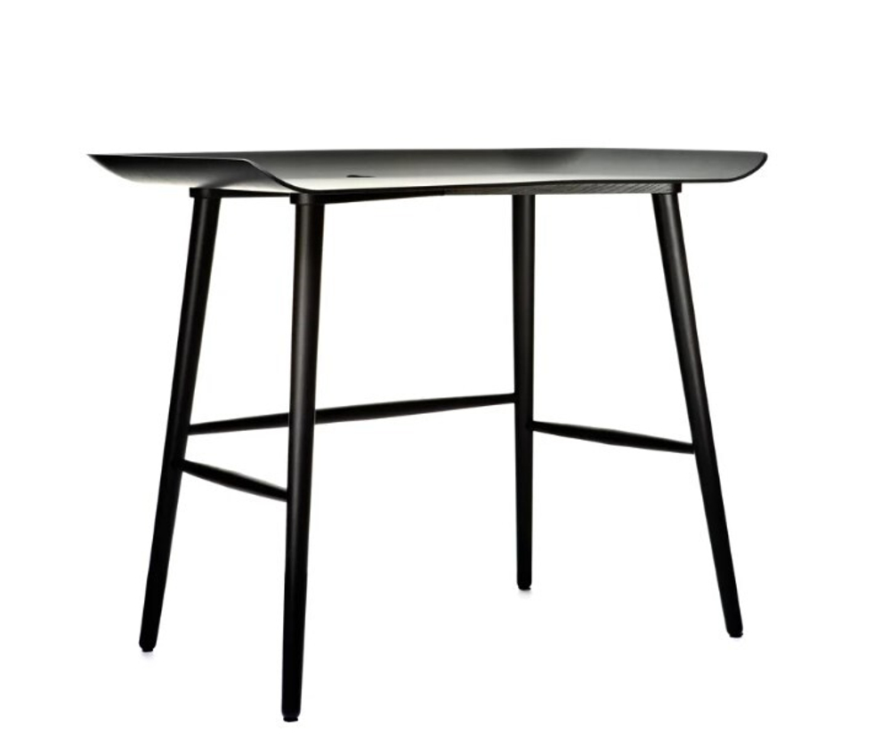 Стол Wood MOOOI массив бука/дубовый шпон/black 1000х640х780h