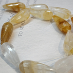 Цитрин, бусина капля 29×13мм, огранка, штучно