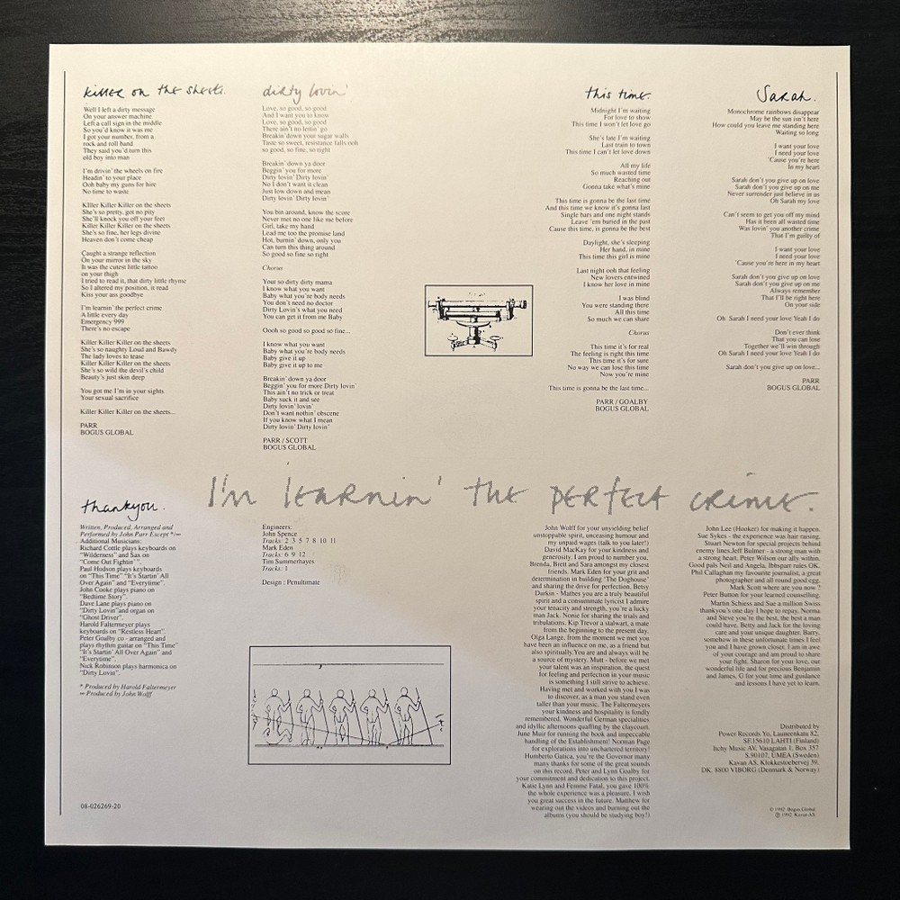 John Parr - Man With A Vision (Скандинавия 1992г.)