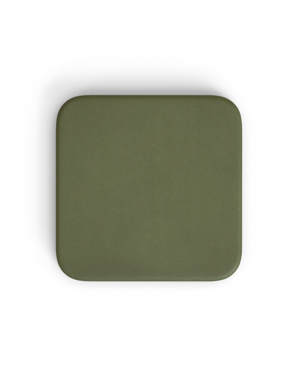 Уличный стол Esilda зеленый из цемента и стали со столешницей 70х70 см