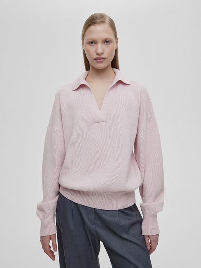 AIM свободного кроя, розовый. 50% шерсть мериноса.