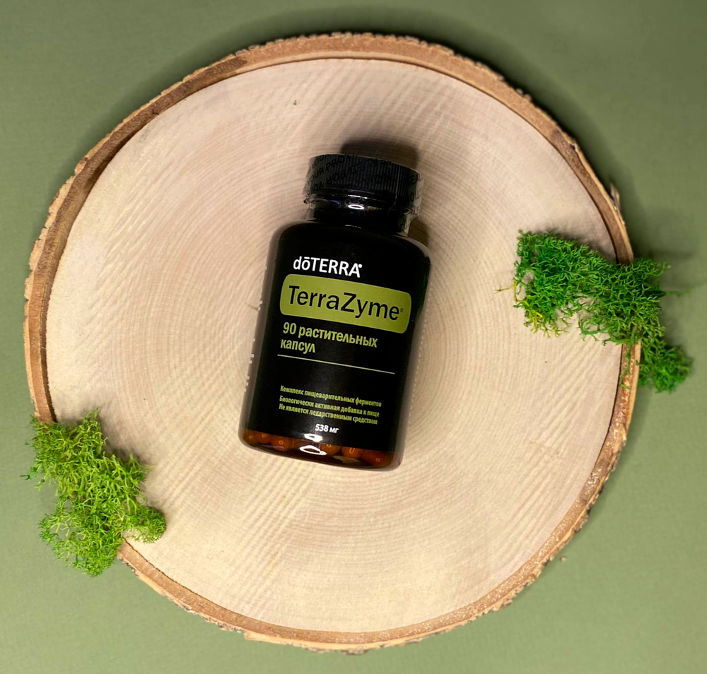 doTERRA TerraZyme, Комплекс пищеварительных ферментов Терразайм, 90 капсул