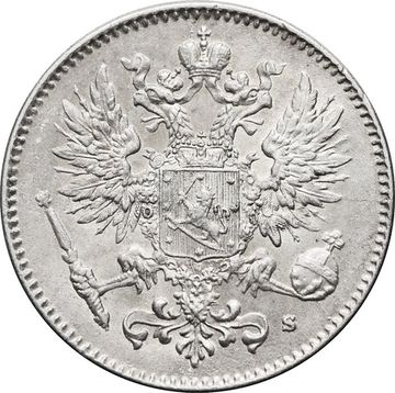 50 пенни 1916 S (монета для Финляндии)