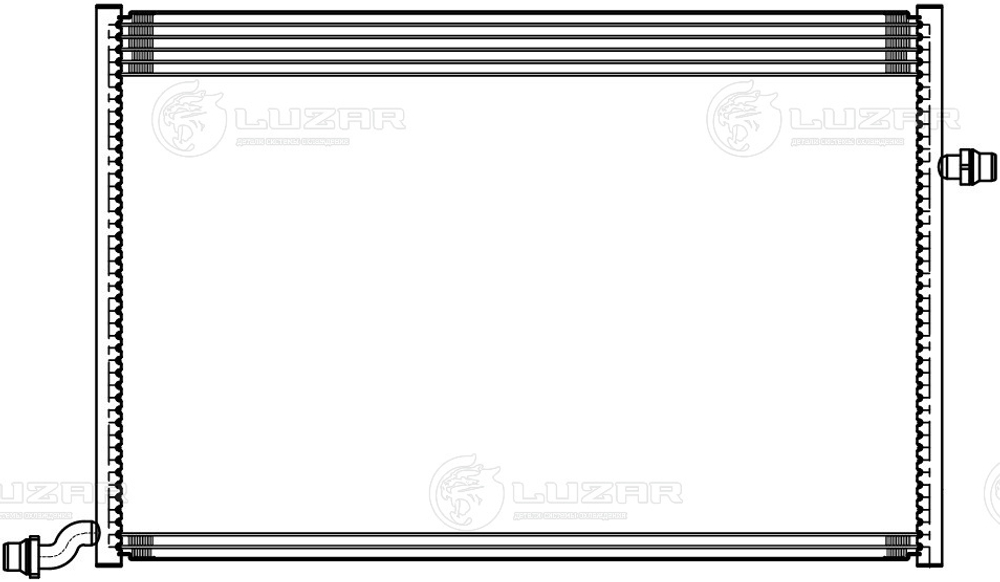 LRc 1511 -  Радиатор охлаждения для автомобилей Mercedes-Benz E (W213) (16-)/C (W205) (14-)/GLC (X253) (15-) (жидкостный интеркулер)