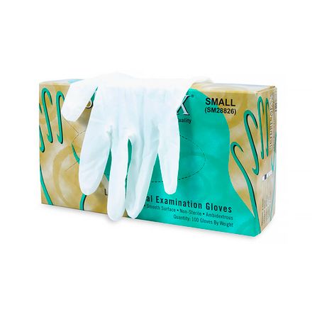 Перчатки СУПЕРМАКС медицинские латексные опудрен.нестерильные 69343