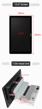 Магнитола с вращающимся экраном 13.3" - Carmedia OL-1013-Q  Android 10, ТОП процессор, 6Гб-128Гб, CarPlay 4G-SIM слот