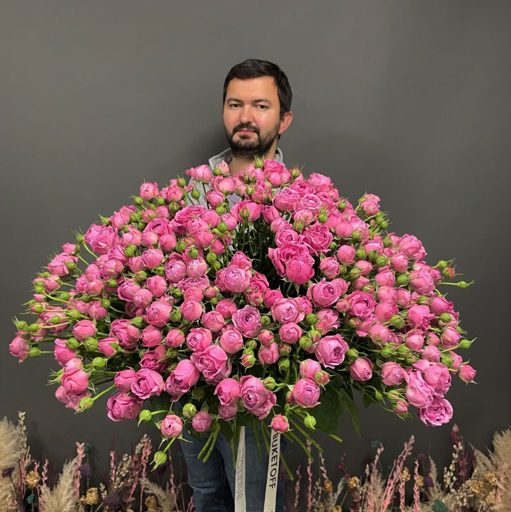 Букет из роз «Мисти баблс»