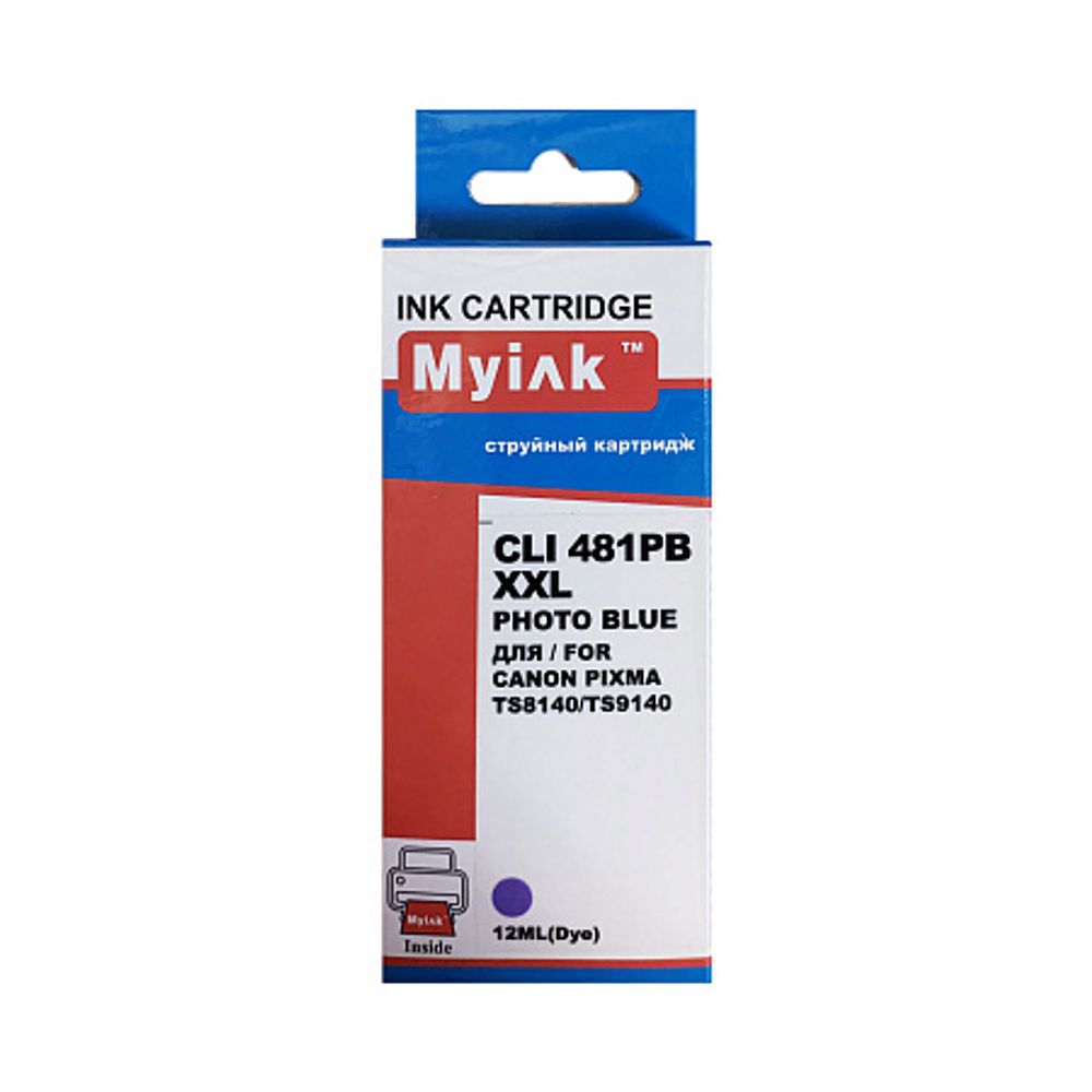 Картридж MyInk, аналог CANON CLI-481XXLPB для PIXMA TR7540/TR8540/S6140/TS8140/TS9140 Photo blue